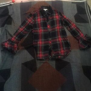 Flannel with fun sleeves